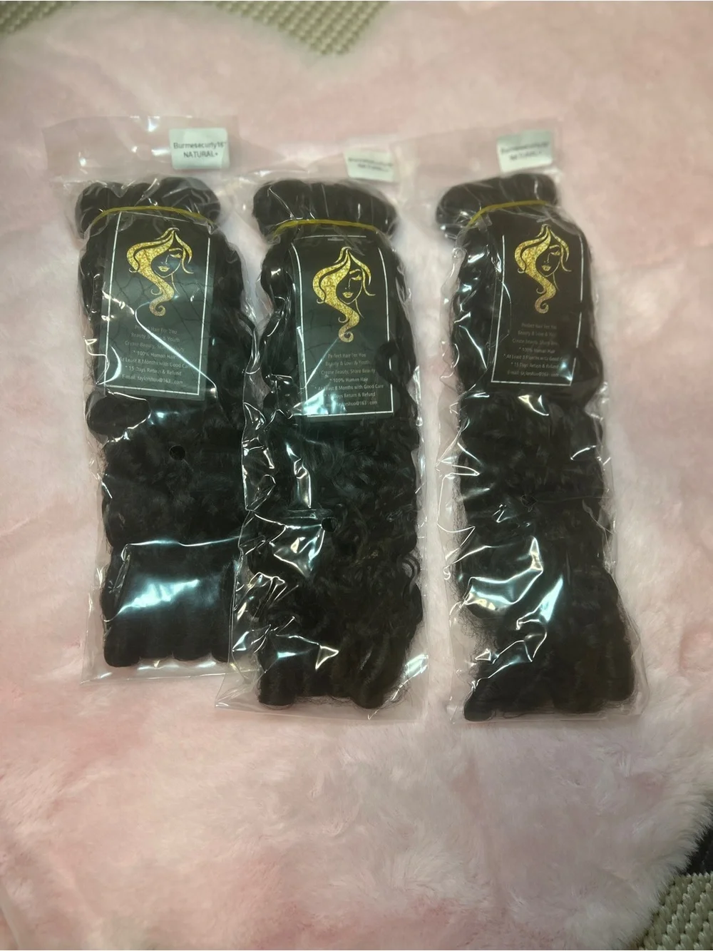 Natural Black Curly Clip-In Hair Extensions for Women - Seamless Volume